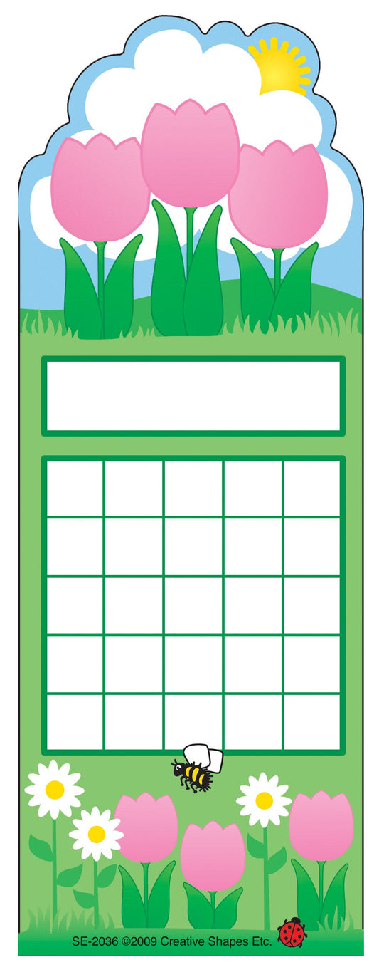 SHAPES ETC. Personal Incentive Chart - Spring Flower