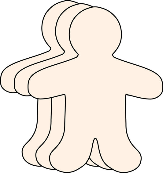 SHAPES ETC. Small Single Color Creative Cut-Out - Person