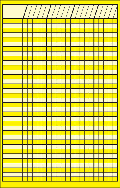 SHAPES ETC. Small Incentive Chart - Yellow