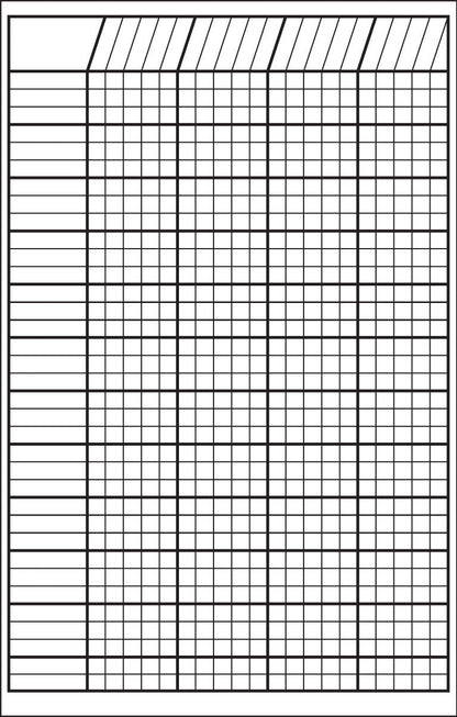 SHAPES ETC. Small Incentive Chart - White