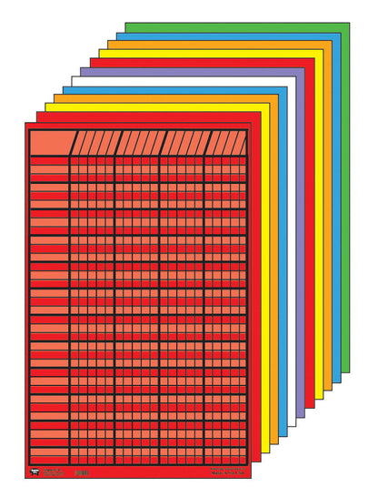 SHAPES ETC. Small Chart - Set of 12