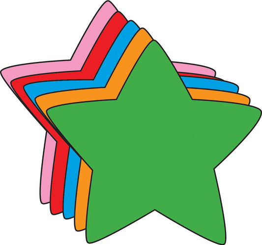 SHAPES ETC. Small Assorted Cut-Out - Star
