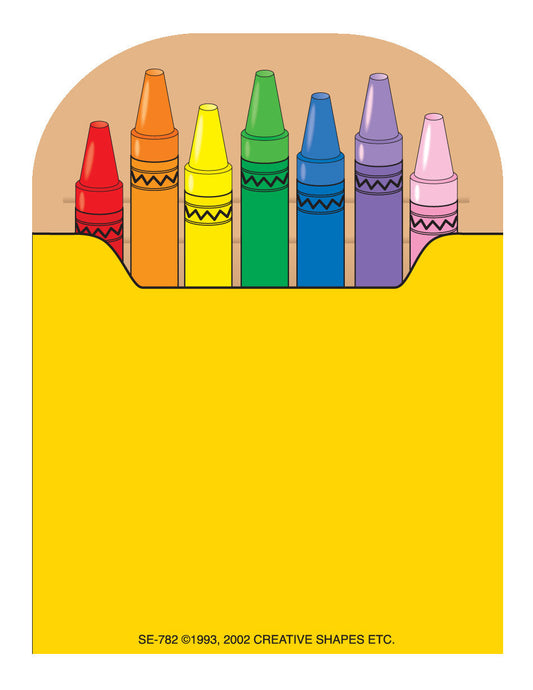 SHAPES ETC. Mini Notepad - Crayon Box