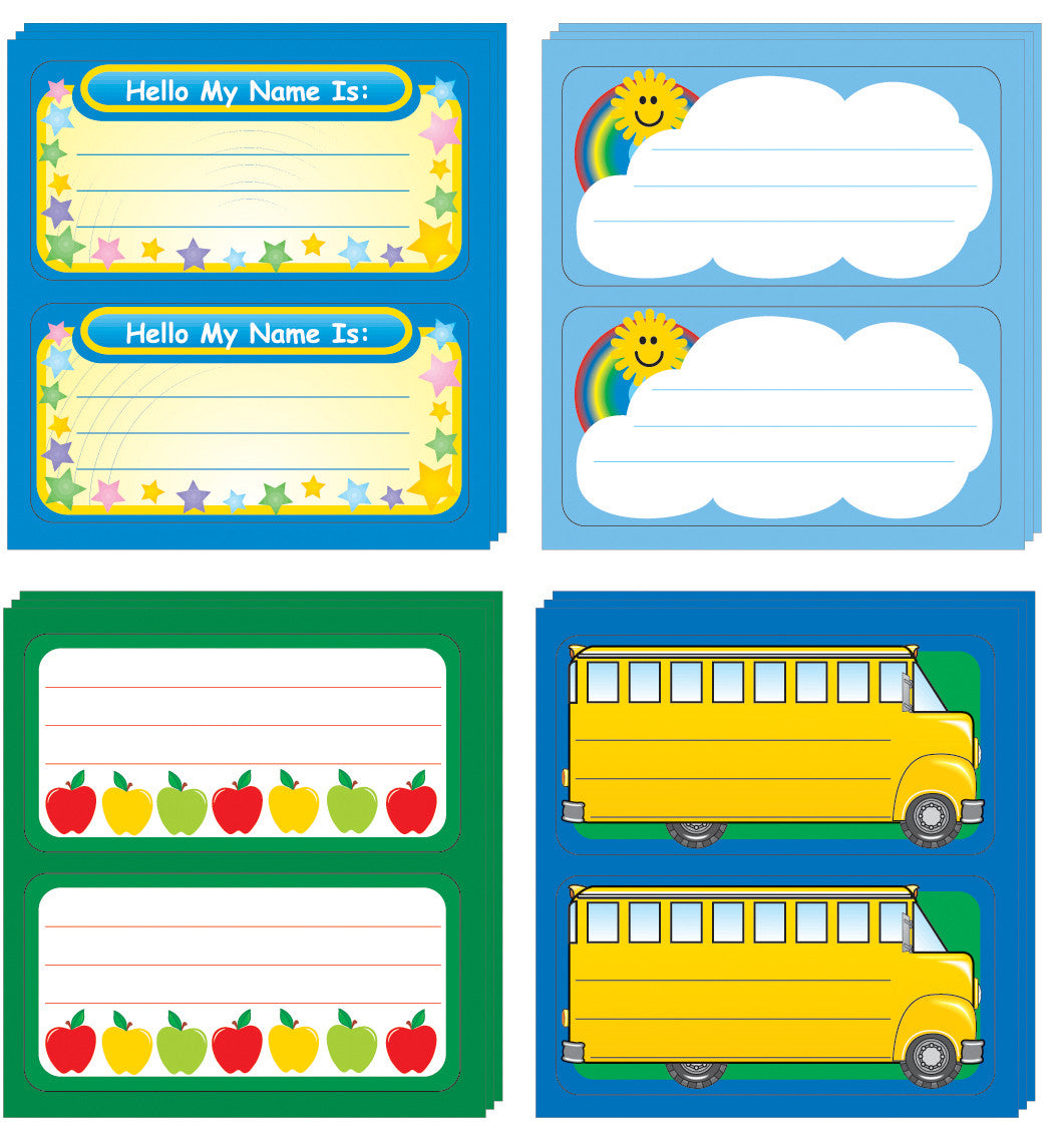 SHAPES ETC. Nametag - Set of 4