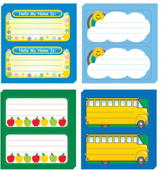 SHAPES ETC. Nametag - Set of 4