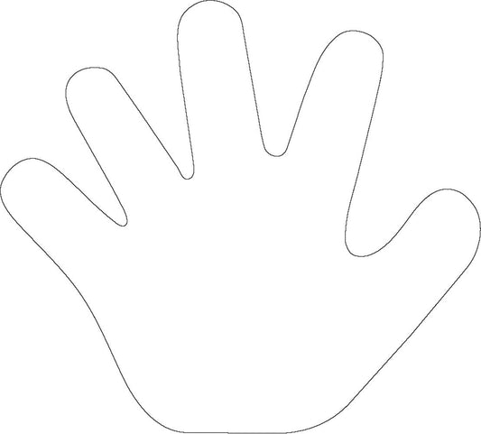 SHAPES ETC. Sticky Shape Notepad - Hand