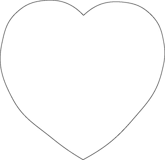 SHAPES ETC. Sticky Shape Notepad - White Heart
