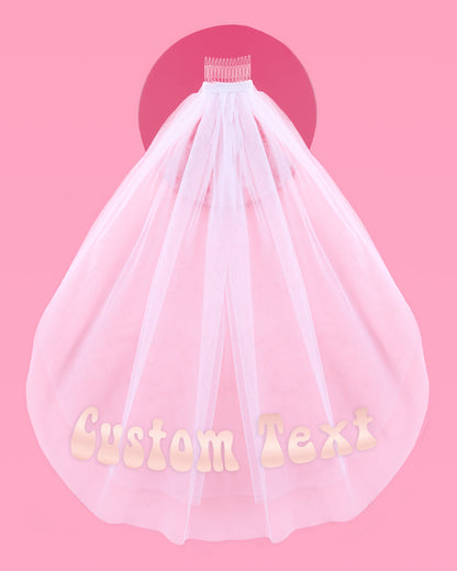 Groovy Custom Veil - customizable veil