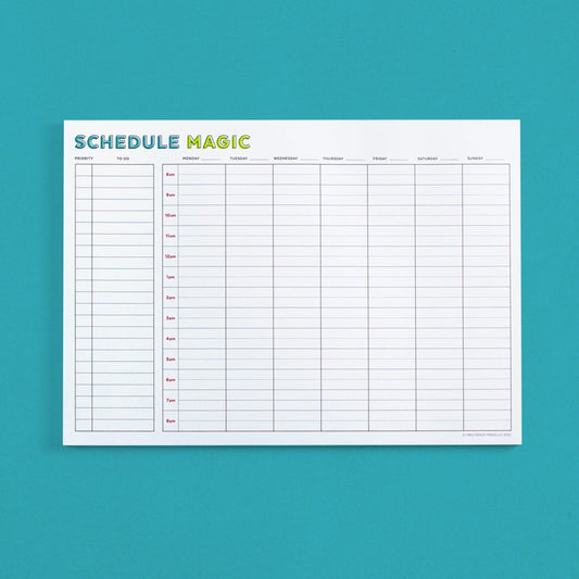 Weekly Schedule Magic To-Do List Planner Notepad