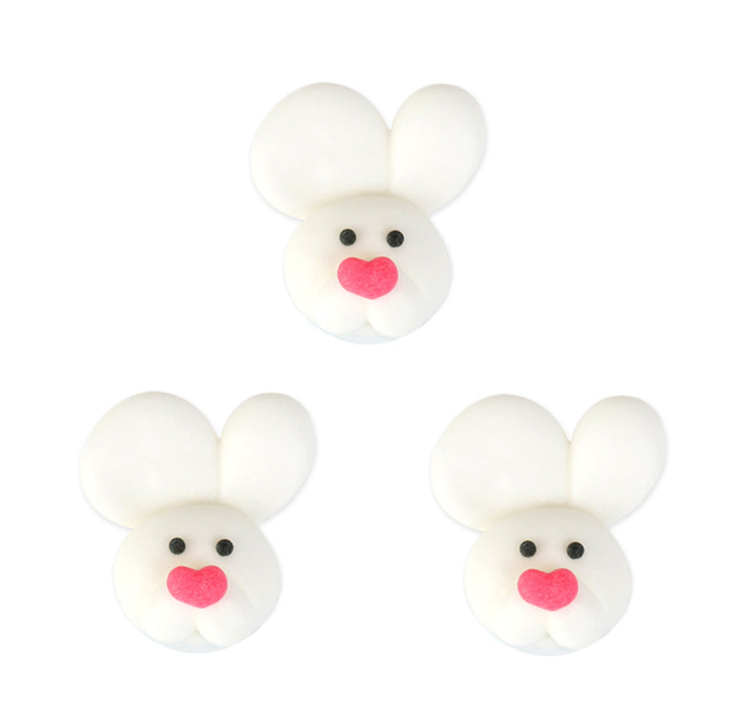 EASTER BUNNY FACE EDIBLE DECORATIONS