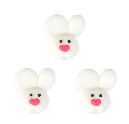 EASTER BUNNY FACE EDIBLE DECORATIONS