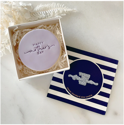 "HAPPY MOTHERS DAY" TINY TEXT STAMP BY LITTLE BISKUT