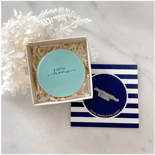 "NEW HOME" TINY TEXT STAMP BY LITTLE BISKUT