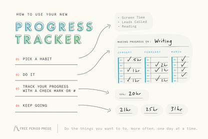 Progress Tracker - Habit Tracker Poster