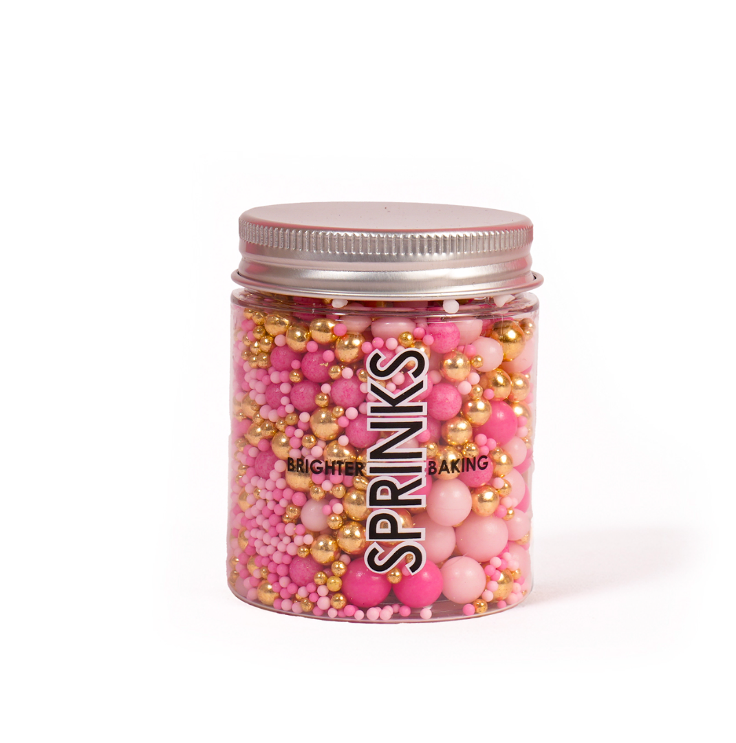 PINK VELVET CRUNCH SPRINKLES 70g BY SPRINKS