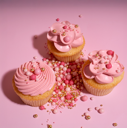 PINK VELVET CRUNCH SPRINKLES 70g BY SPRINKS