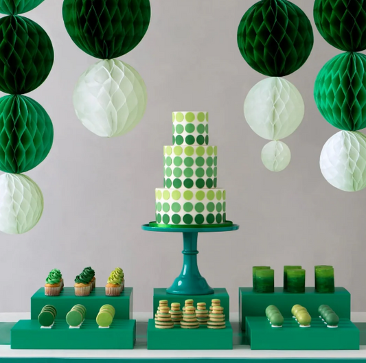 Large Emerald Green Pedestal Melamine Cake Stand