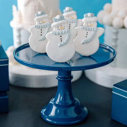 Large Midnight Blue Pedestal Melamine Cake Stand