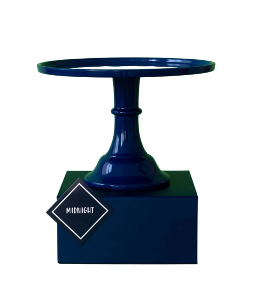 Large Midnight Blue Pedestal Melamine Cake Stand