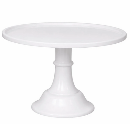 Large Blanc White Pedestal Melamine Cake Stand