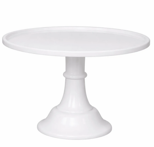 Large Blanc White Pedestal Melamine Cake Stand
