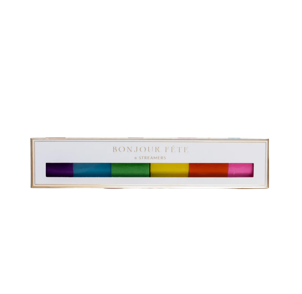 Rainbow Crepe Paper Streamers