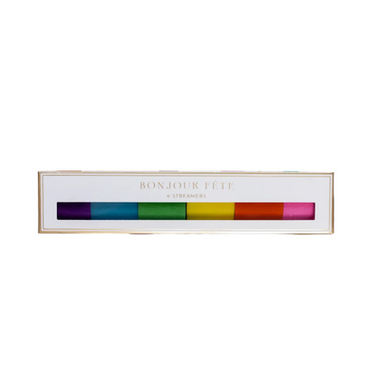 Rainbow Crepe Paper Streamers