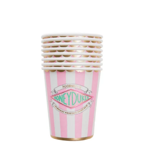 Harry Potter X Bonjour Fete Honeydukes Pink Stripe Cups
