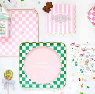 Harry Potter X Bonjour Fete Honeydukes Large Pink Stripe Napkins