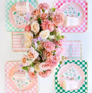 Harry Potter X Bonjour Fete Honeydukes Large Pink Stripe Napkins