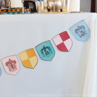 Harry Potter X Bonjour Fete House Pride Multicolor Decorative Hogwarts Banner