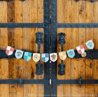 Harry Potter X Bonjour Fete House Pride Multicolor Decorative Hogwarts Banner