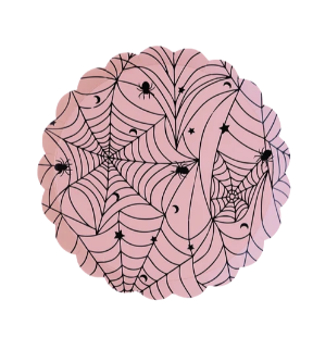 Pink Spider Web Small Plates
