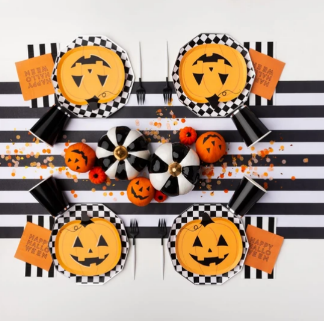 Happy Halloween Orange Cocktail Napkins