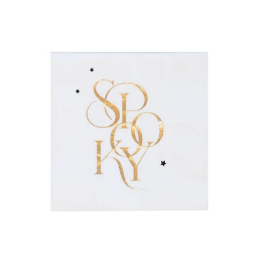 Spooky White Cocktail Napkins