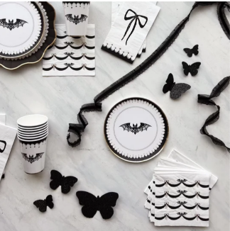 Elegant Halloween Dinner Napkins