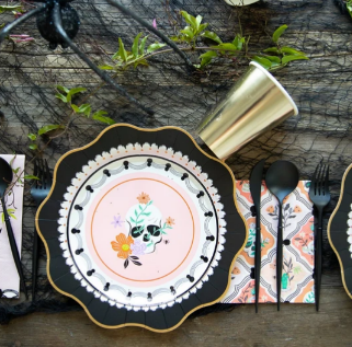 Elegant Halloween Dinner Plates