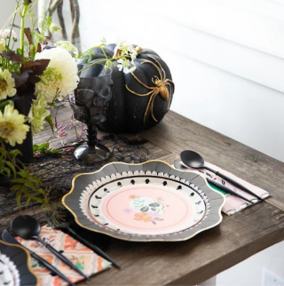 Elegant Halloween Dinner Plates