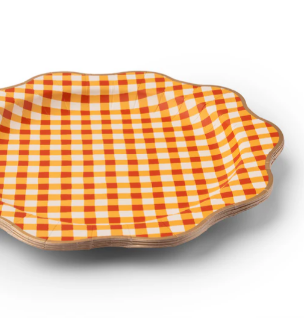 Elegant Fall Plaid Dinner Plates