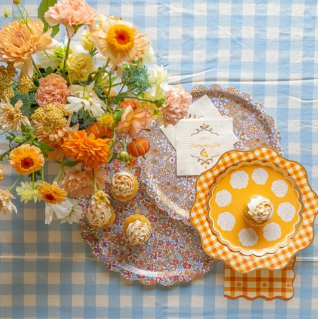 Elegant Fall Plaid Dinner Plates