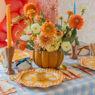 Elegant Fall Plaid Dinner Plates