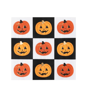 Orange Jack-O-Lantern Large Napkins