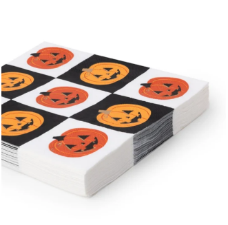 Orange Jack-O-Lantern Large Napkins