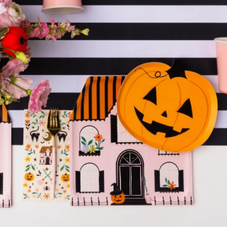 Orange Jack-O-Lantern Small Plates