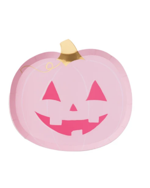 Pink Jack-O-Lantern Small Plates