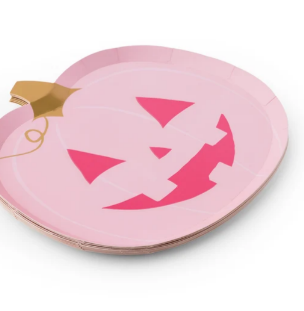 Pink Jack-O-Lantern Small Plates