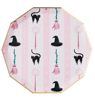 Witch Hat & Broom Large Plates