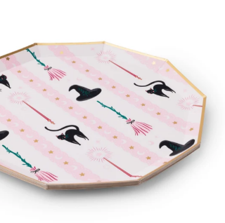 Witch Hat & Broom Large Plates