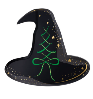Black Witch Hat Large Plates