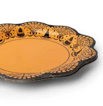 Art Deco Vintage Halloween Dinner Plates